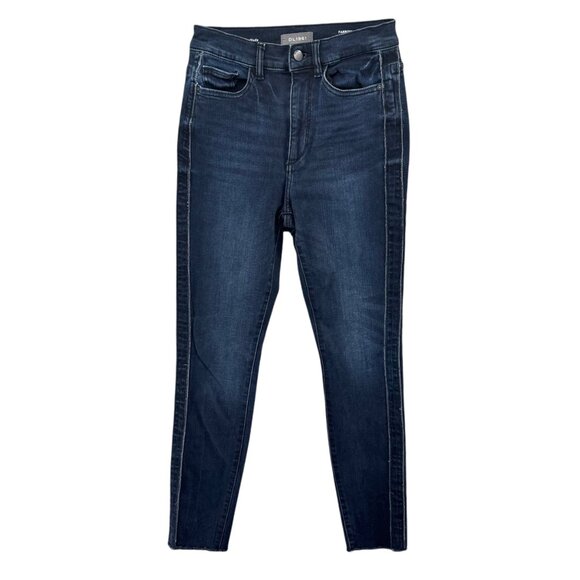 DL1961 Farrow Ankle Jeans Womens Blue Hassler High Rise Instasculpt Denim Sz 26 - Picture 1 of 15
